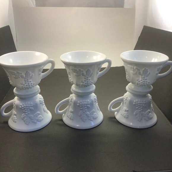 Milk Glass tea and coffee cups, high quality. - Picture 5 of 6